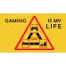 Геймърско знаме GAMING IS MY LIFE, 70 x 120 см, за стена